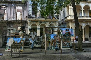 Kuba Urlaub Havanna Straßen Kunst Unterkunft