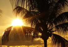Kuba Sonnenuntergang Meer Urlaub